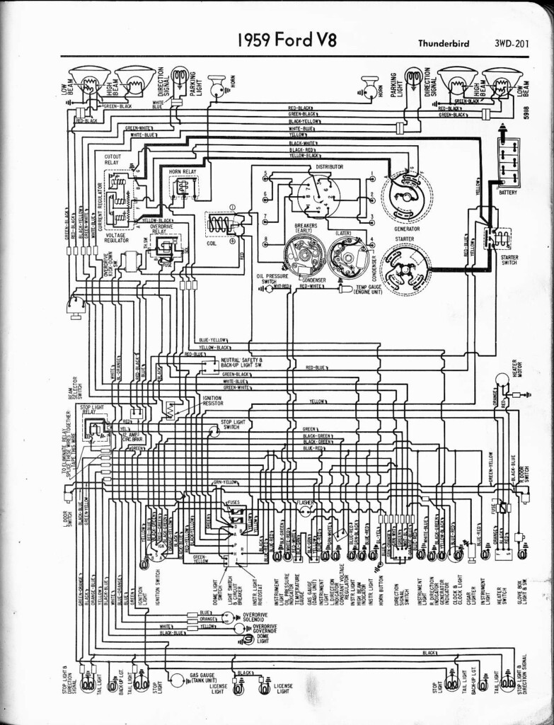 1964 Ford Thunderbird Wiring Diagram For Brake And Taillights