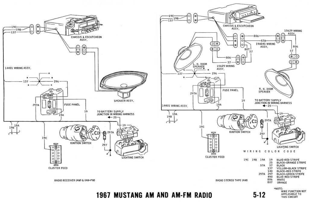 1966 Ford Mustang Radio Wiring