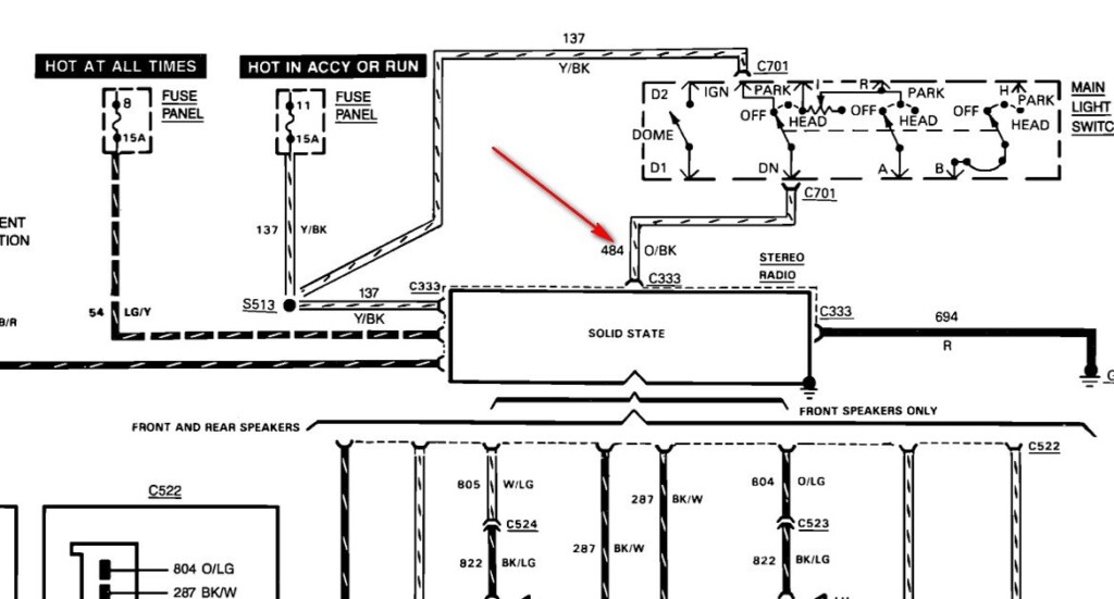 1989 Ford F 150 Harness wiring Diagram The 5th Wire Is Orange