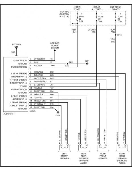 1993 Ford Explorer Stereo Wiring Diagram