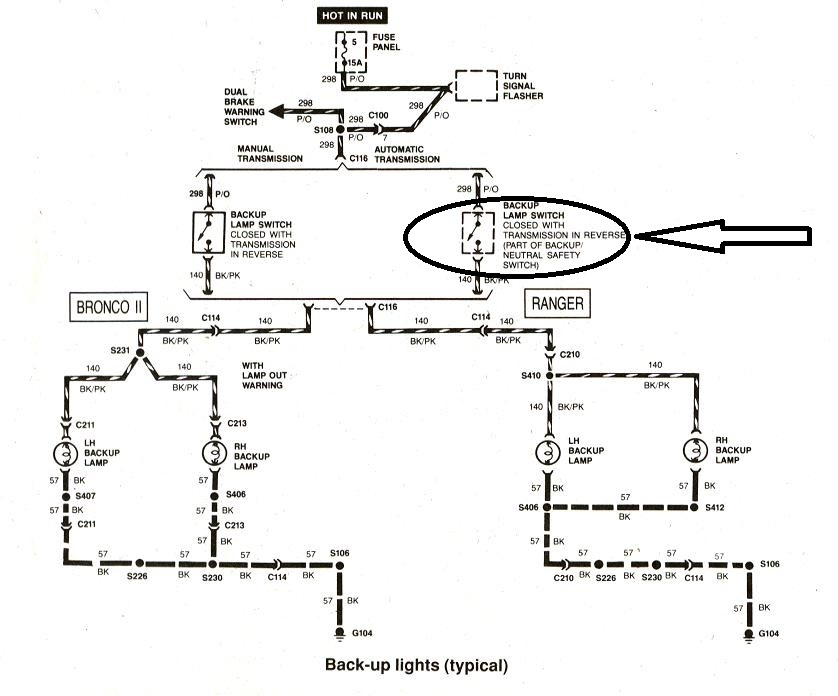 1994 Ford Ranger Lighting Wiring Diagram Wiring Diagram Schema