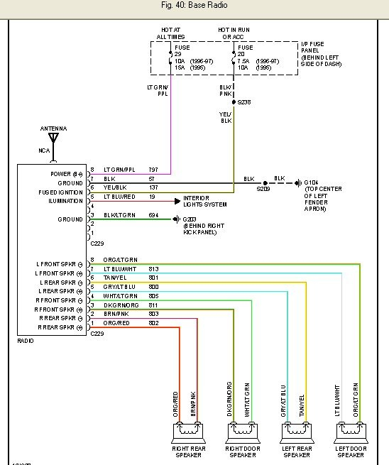 1995 Ford Aspire Radio Wiring Diagram 1995 Ford Explorer Radio Wiring 