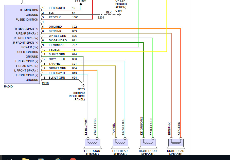 1997 Ford Ranger Radio Wiring Diagram Pics Wiring Collection