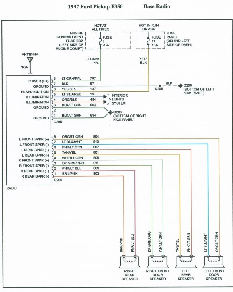 1998 Ford F150 Radio Wiring Diagram Database Wiring Diagram Sample