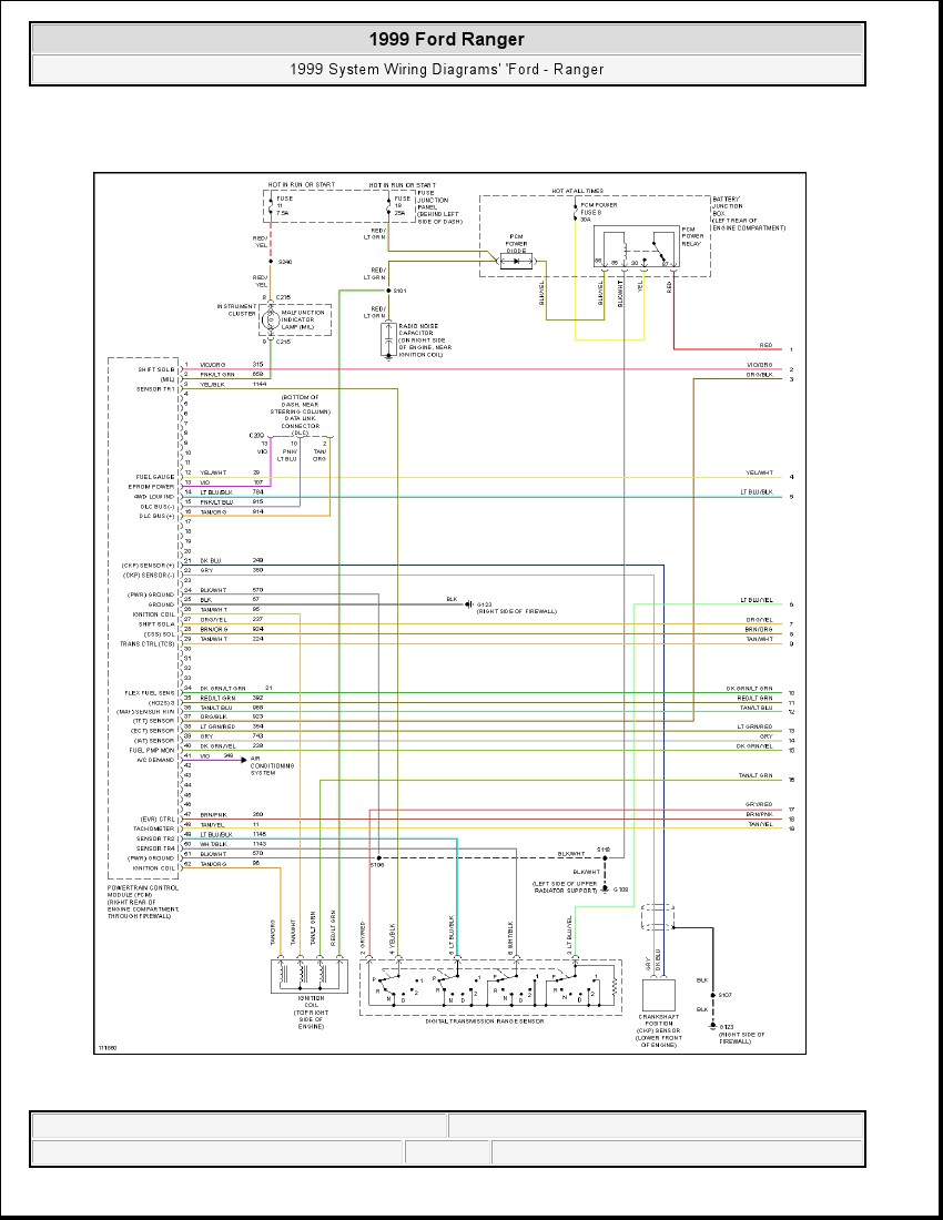 1999 Ford Ranger Stereo Wiring Diagram Collection Wiring Collection