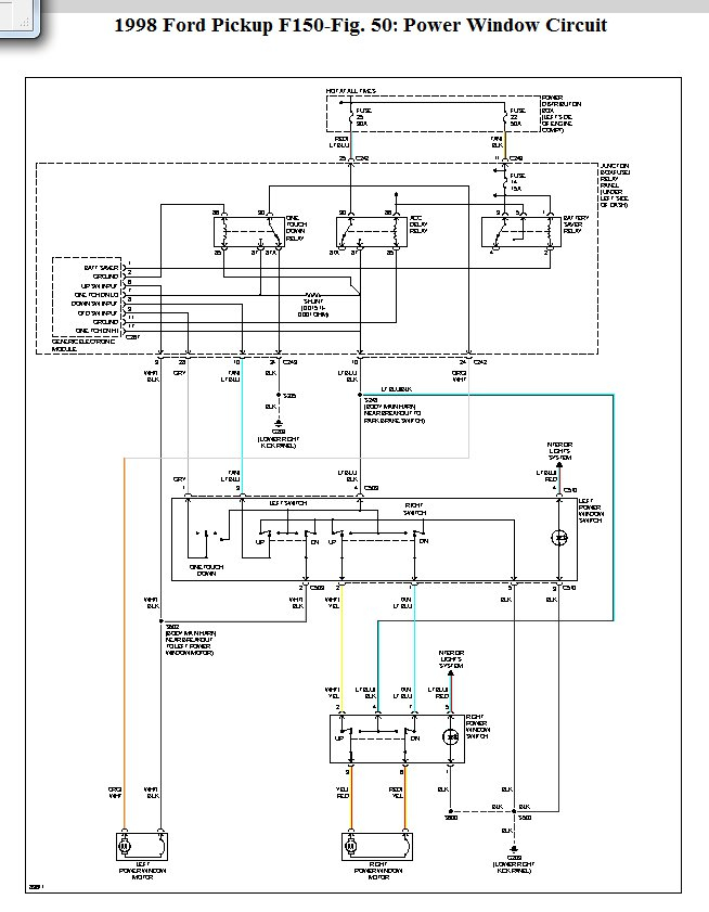 2001 FORD EXPLORER POWER WINDOW WIRING DIAGRAM Auto Electrical Wiring 