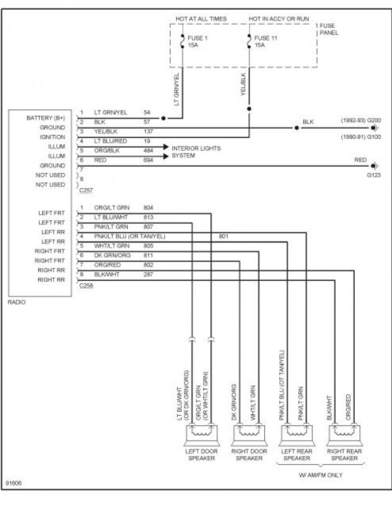 2001 Ford Explorer Radio Wiring Diagram 1995 Ford Explorer Stereo