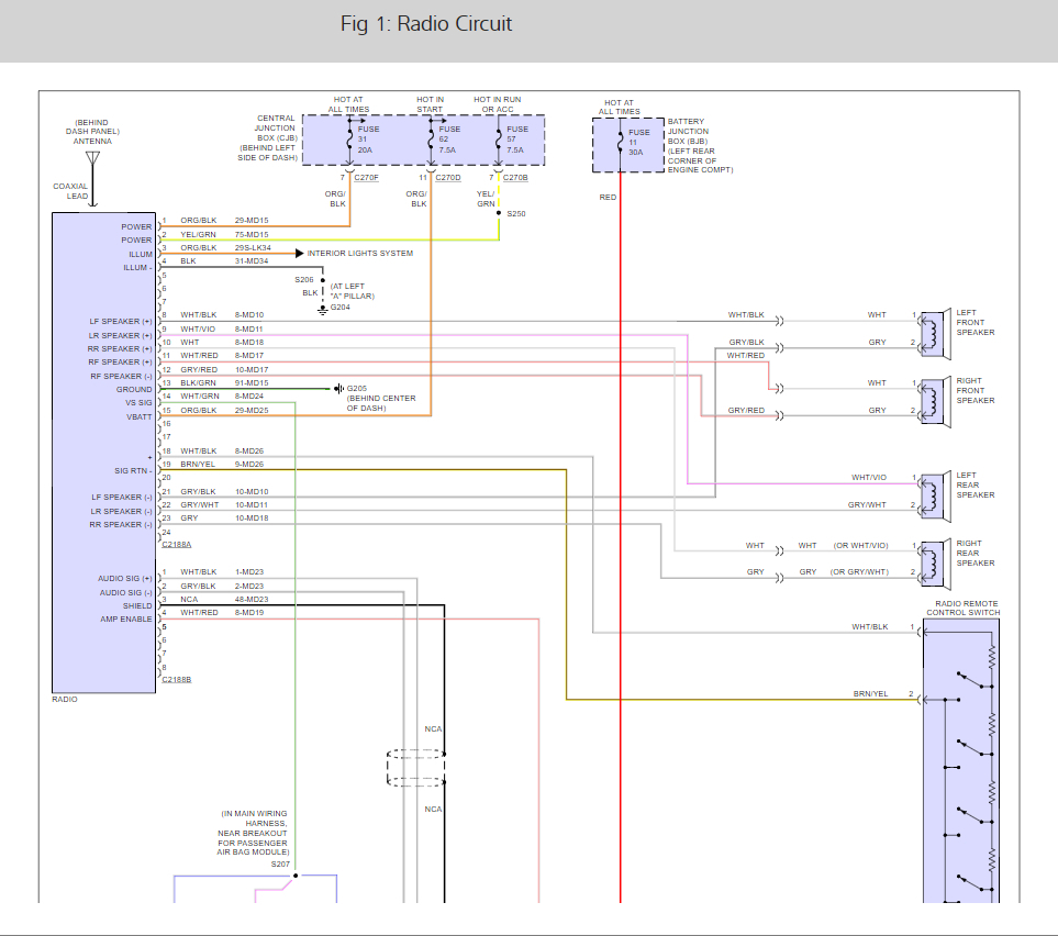 2001 Ford Focus Zx3 Radio Wiring Diagram Pics Wiring Collection