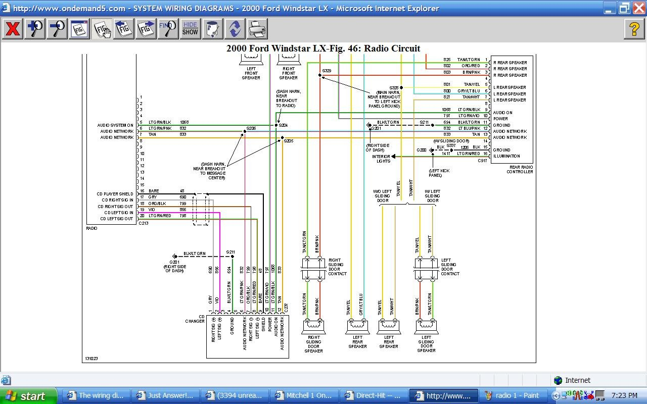 2001 Ford Mustang Radio Wiring Diagram Images Wiring Diagram Sample