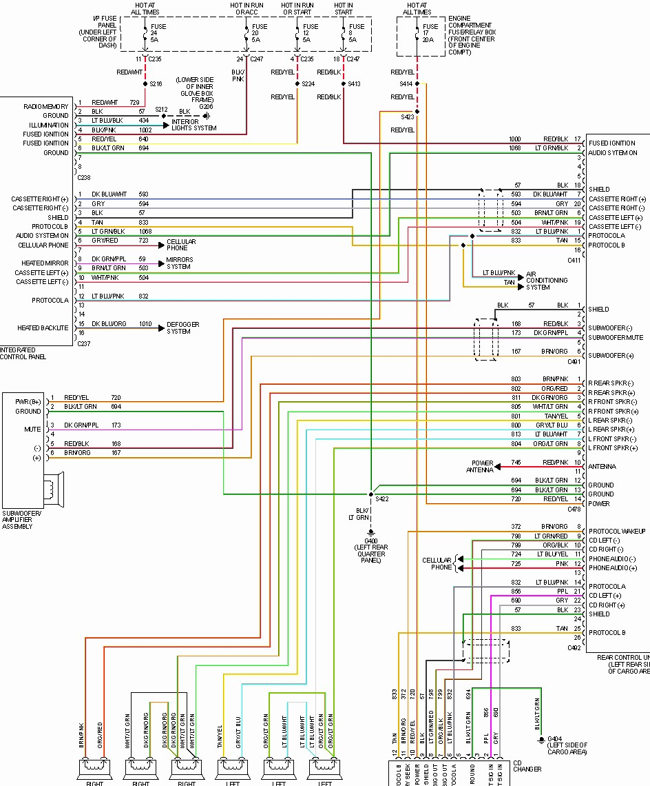 2001 Ford Ranger Radio Wiring Diagram 2001 Ford Mustang Radio Wiring