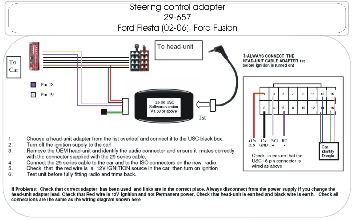 2002 2006 Ford Fiesta Steering Control Adapter Schematic Wiring 