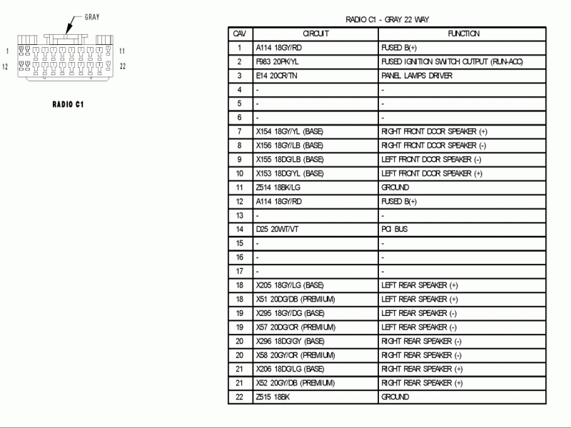 2002 Ford Windstar Radio Wiring Diagram Pics Wiring Collection