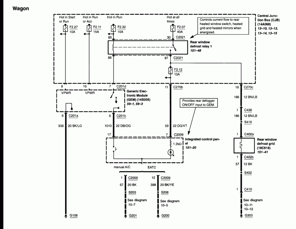 2003 Ford Taurus Audio Wiring