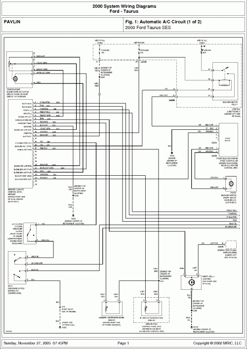 2003 Ford Taurus Radio Wiring Diagram Fuse Box And Wiring Diagram