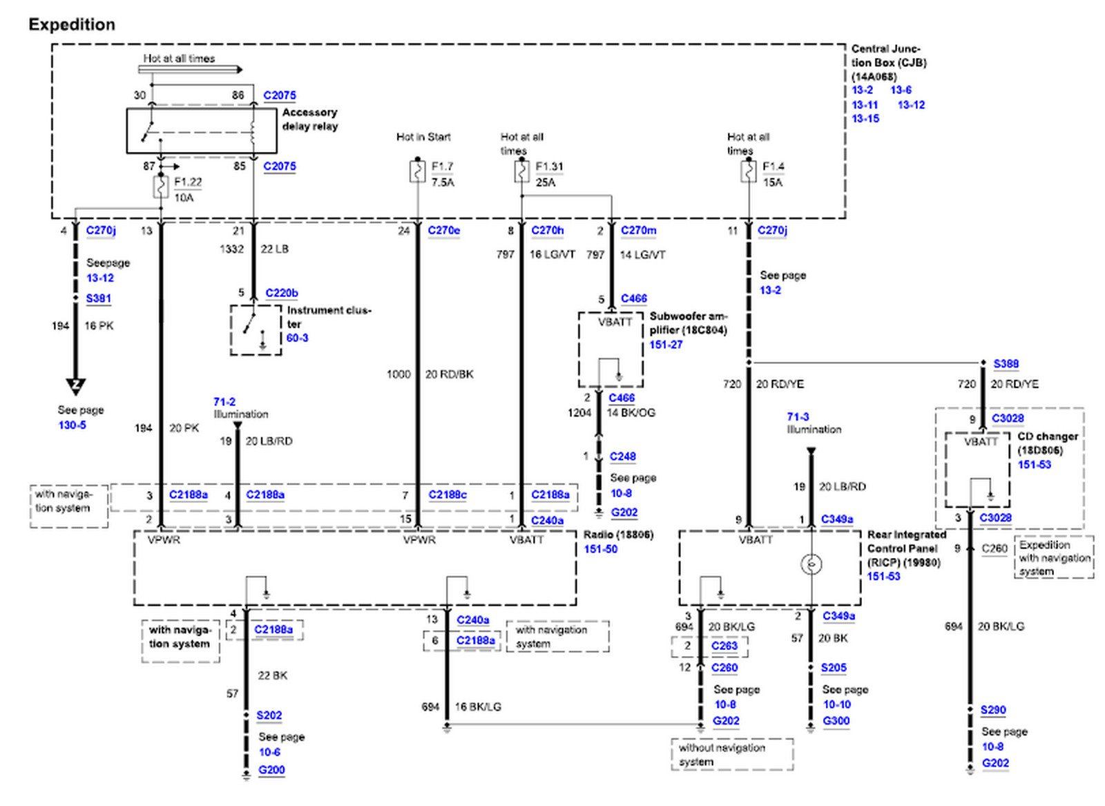 2004 Ford Expedition I Need A Diagram For The Radio Wiring Harness