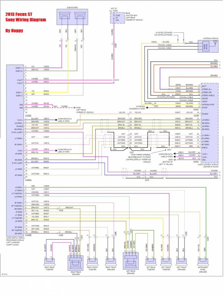 2004 Ford Focus Radio Wiring Diagram Diagram For You