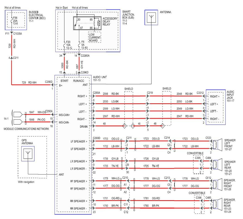 2005 Ford Explorer Radio Wiring Diagram Wiring Diagram