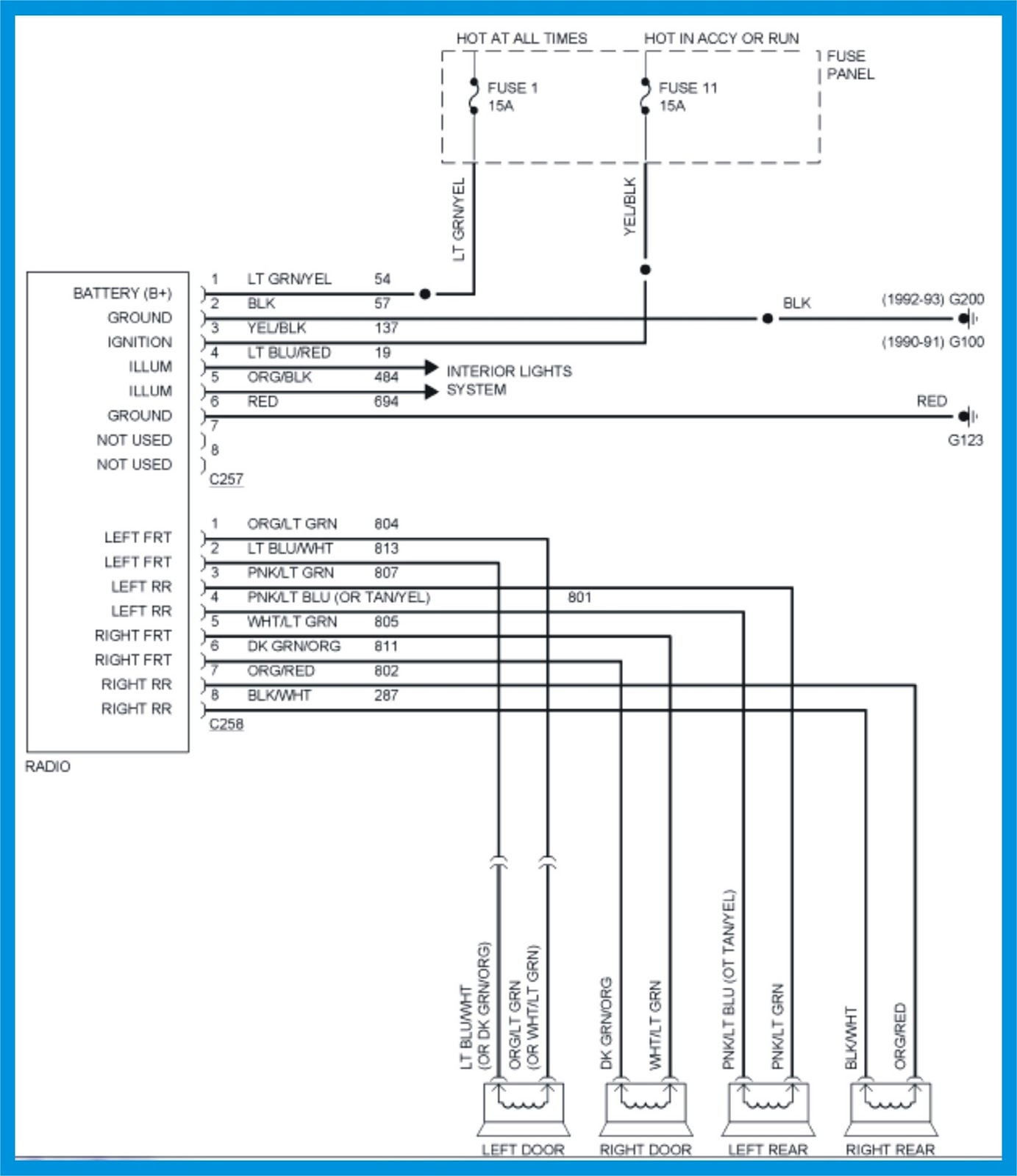 2005 Ford Explorer Radio Wiring Diagram Wiring Diagram