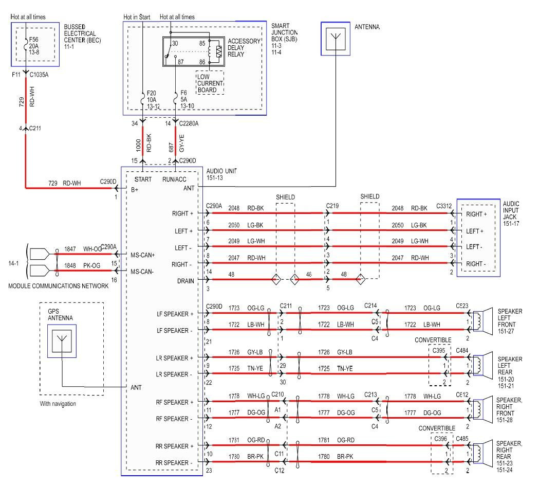 2005 Ford Explorer Factory Stereo Wiring Diagram