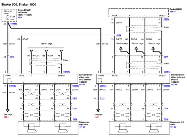 2005 Ford Five Hundred Radio Wiring Diagram