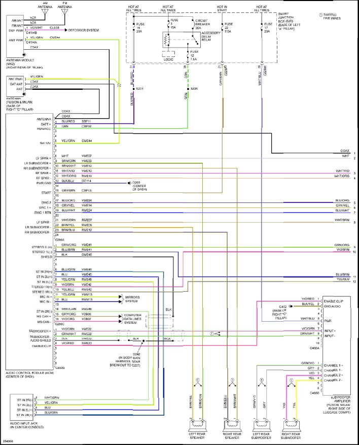 2010 Ford Fusion Se Stereo Wiring Diagram Wiring Diagram