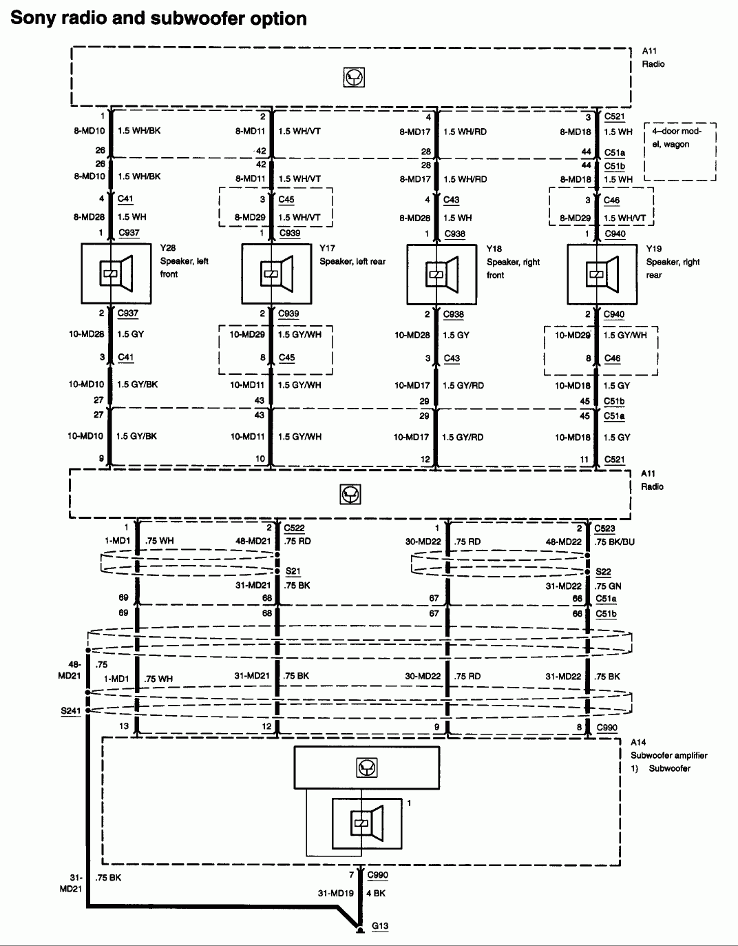 2012 Ford Focus Car Stereo Wiring Diagram