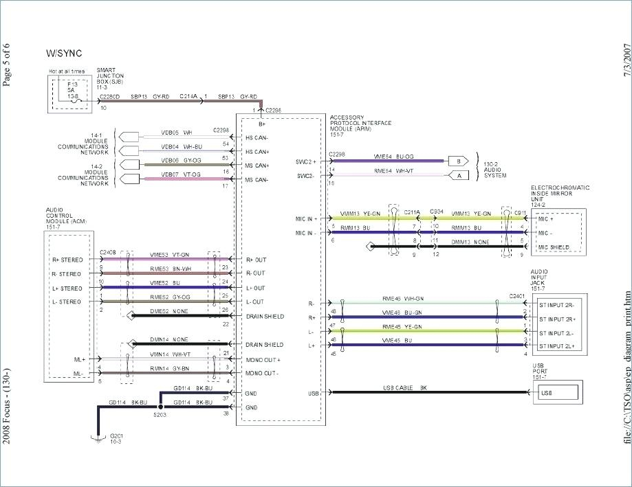 2012 Ford Focus Stereo Wiring Diagram Pictures Wiring Collection