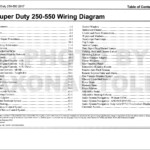 2017 Ford F250 F550 Super DutyTruck Wiring Diagram Manual Original