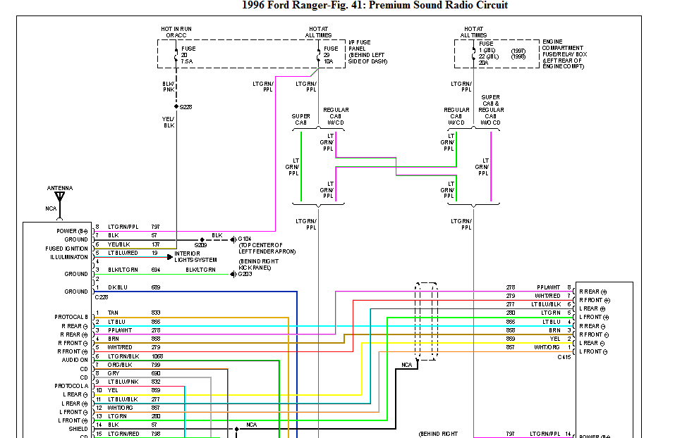 34 1996 Ford Ranger Radio Wiring Diagram Free Wiring Diagram Source