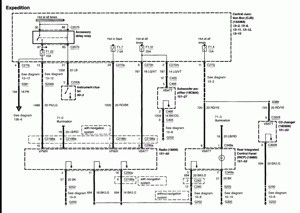 Anyone Have A Wiring Diagram For 03 Expedition Radio W 6 Cd Changer 