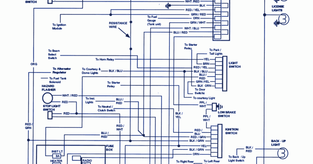 Bronco Turn Signal Flasher Wiring Schematic Wiring Diagram Schema