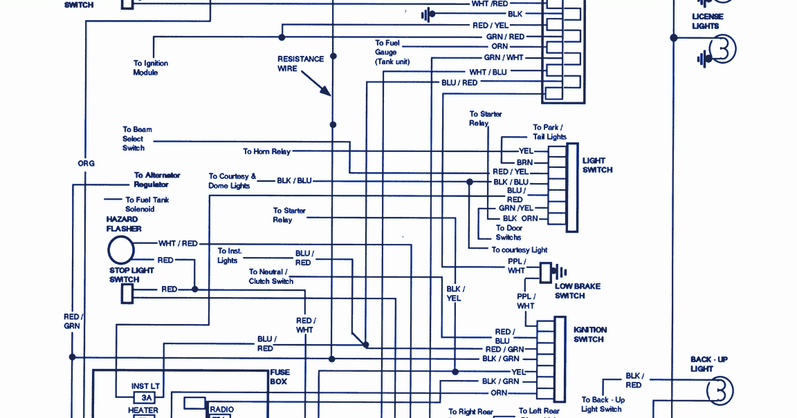 Bronco Turn Signal Flasher Wiring Schematic Wiring Diagram Schema