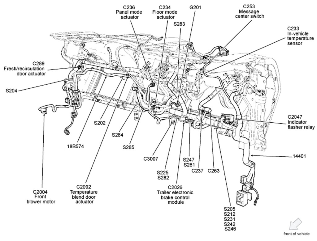  BY 2072 05 Ford Escape Engine Wire Harness Wiring Diagram