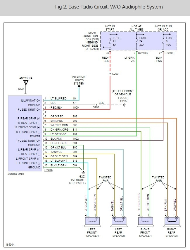 DIAGRAM 2005 Ford Ranger Radio Wiring Diagram FULL Version HD Quality