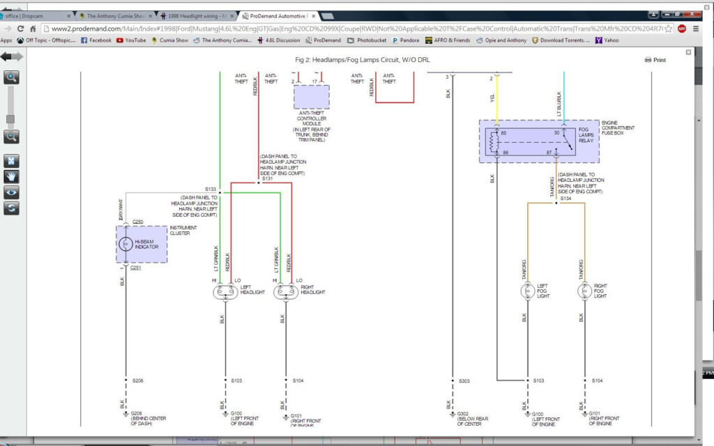  DIAGRAM Wiring Diagram For 2002 Mustang Headlights FULL Version HD 