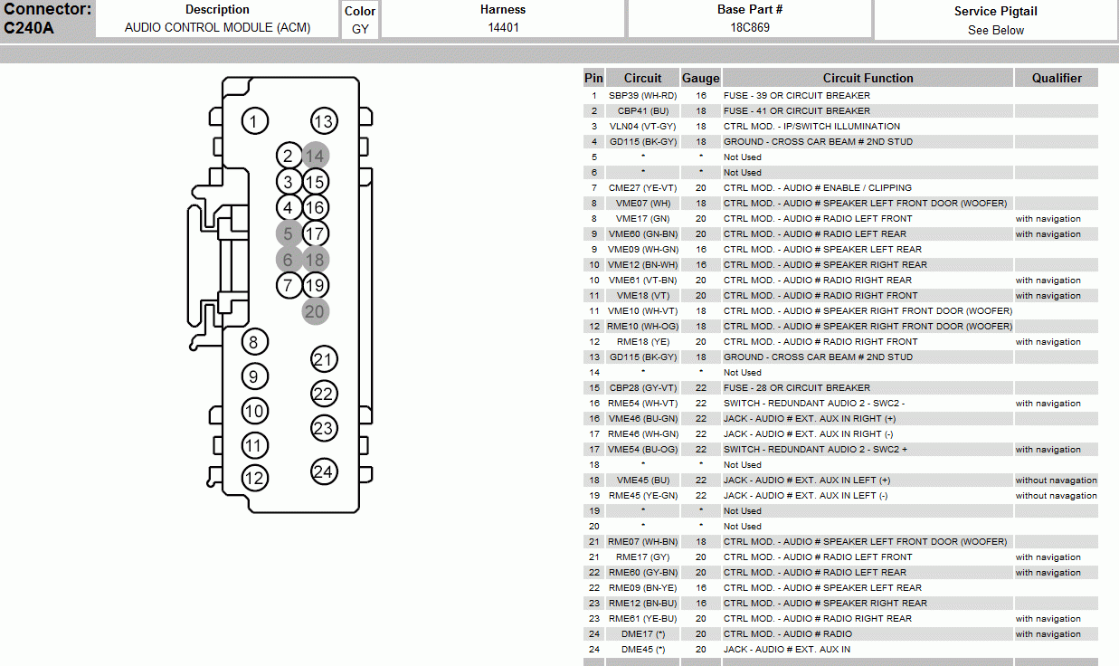 Do You Have A Wiring Harness Pin Diagram For A 2013 Xlt E350 It Is For