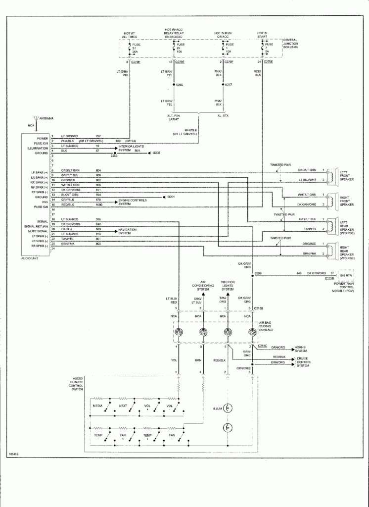 Factory Radio Wiring Diagram For 2004 Ford F150