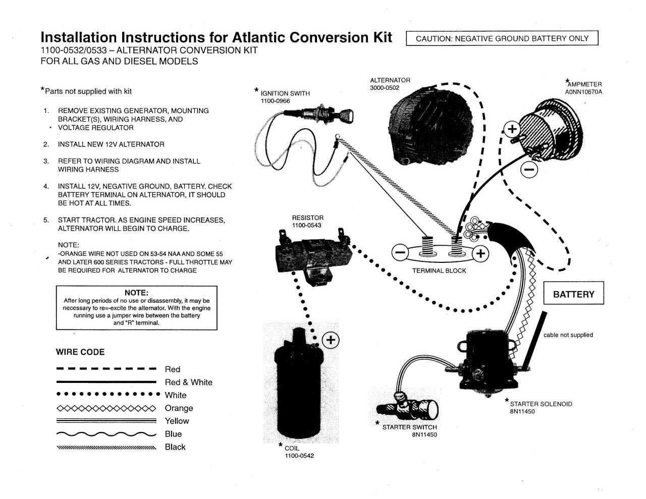 Ford 3000 Tractor Ignition Switch Wiring Diagram