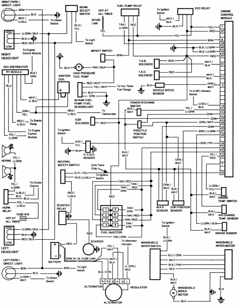 Ford F 250 1986 Engine Control Module Wiring Diagram All About Wiring 