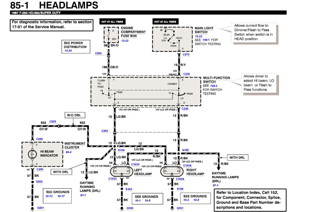 Ford F 350 Headlight Switch Wiring Diagram Wiring Diagram