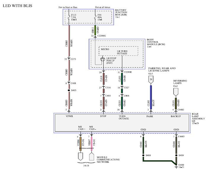 Ford F150 Tail Light Wiring Diagram Wiring Diagram