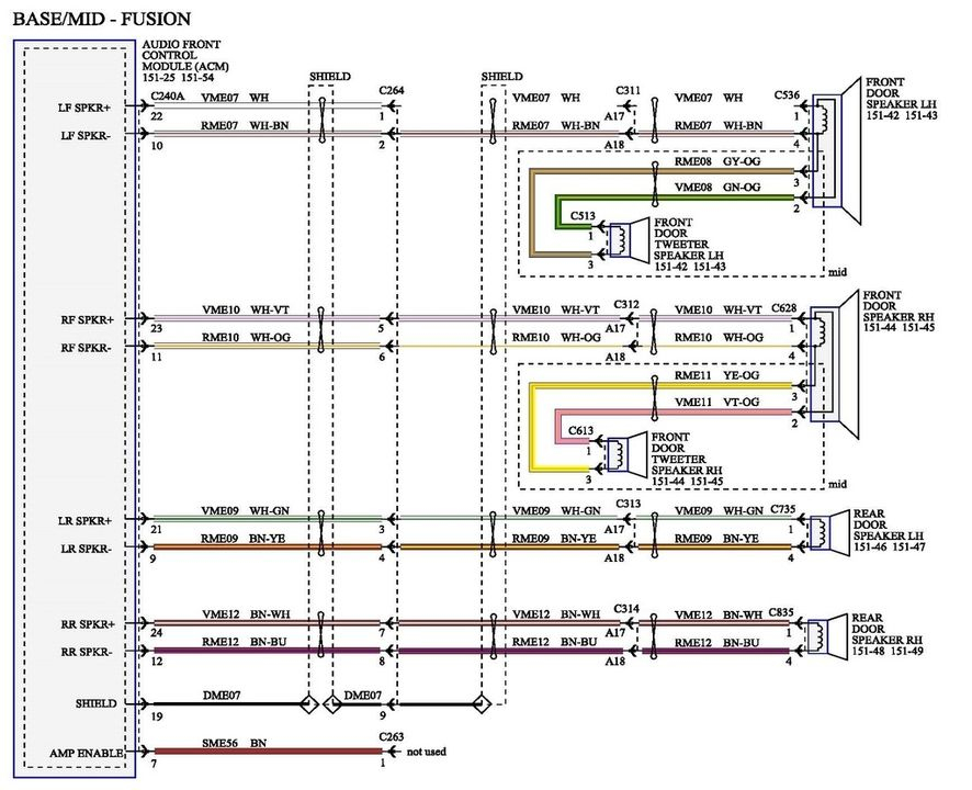 Ford Fusion Stereo Wiring Diagram Wiring Diagram