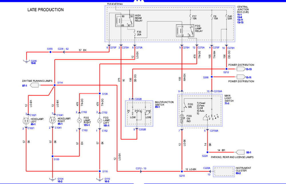 Ford Ranger Lights Wiring Diagram Pemathinlee