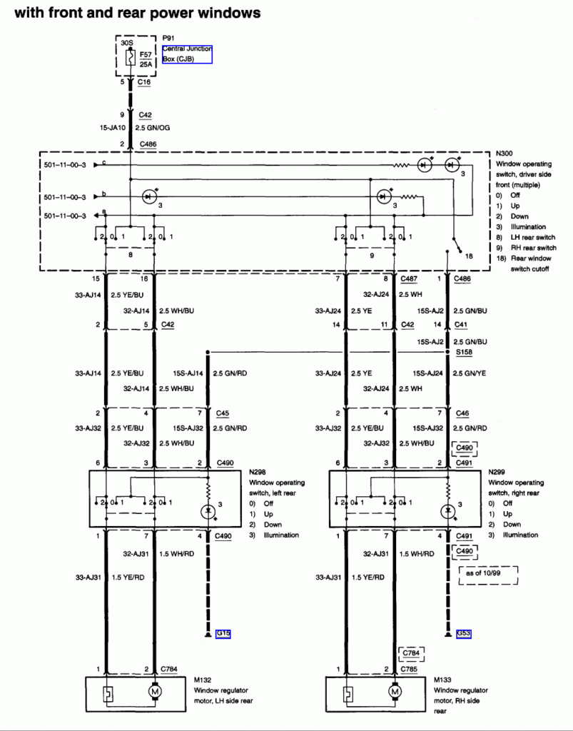 How Can I Get A Diagram Of The Rear Window electric Of My Ford Focus I 