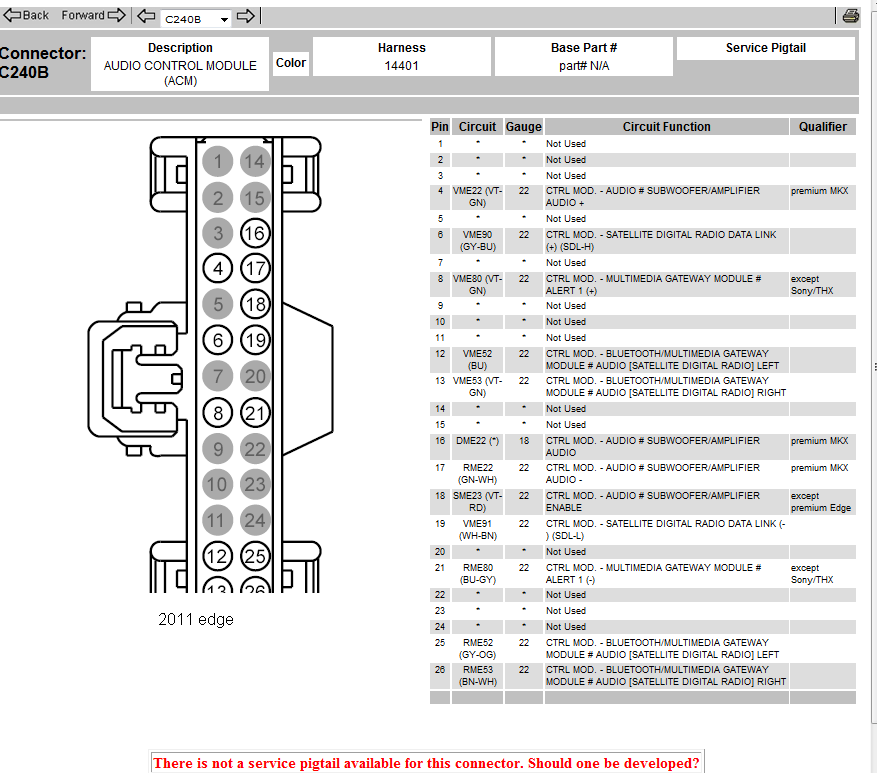 I Am Looking For A Master Tec For Ford Audio Nand Video For The 2011