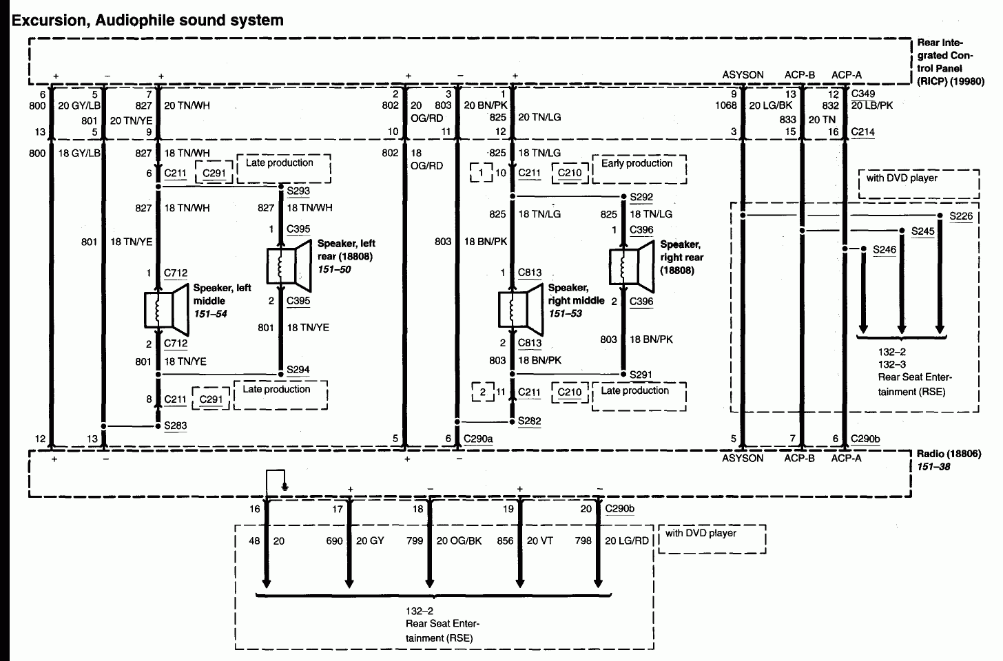 I Am Looking For A Radio 6cd Wiring Diagram For A 2003 Ford Excursion 