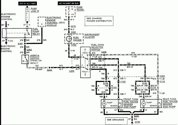 I Have A 1990 F250 With 5 0 L Engine Dual Tanks The Fuel Pumps Do Not