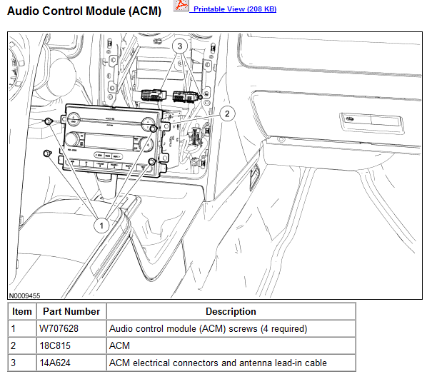 I Have A 2008 Ford Taurus And Need To Remove The Radio To Access Wiring