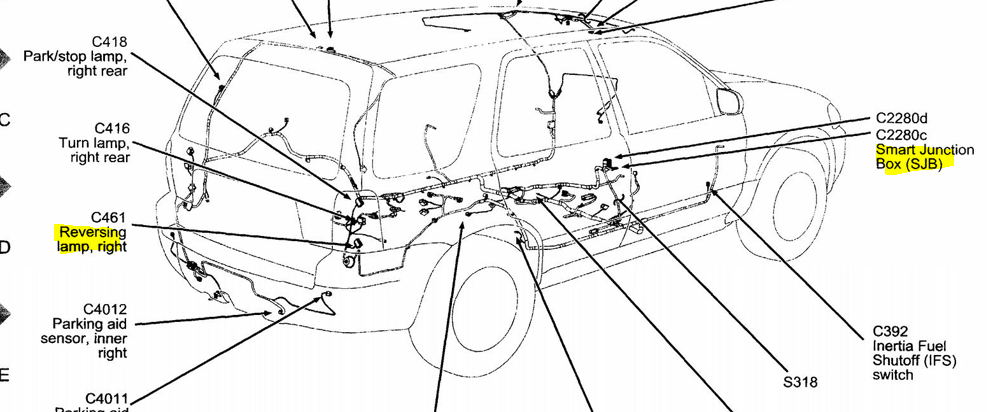 I m Wiring A Reverse Camera Into My 2005 Ford Escape Hybrid I ve