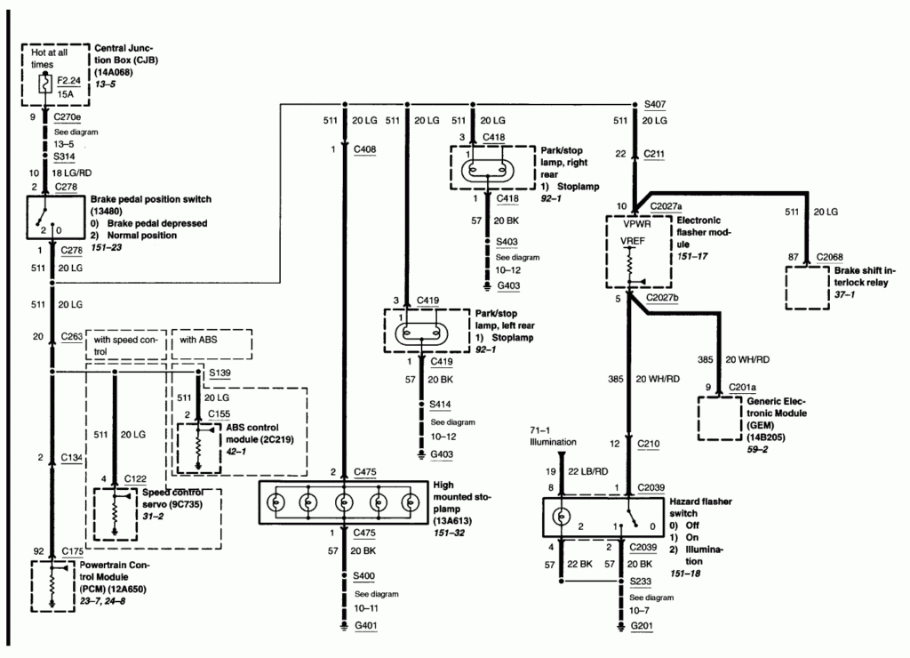 I m Wiring My 2003 Ford Escape For A Trailer Hitch Can You Tell Me 